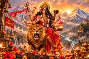 Goddess Durga and Goddess Kali as a single form