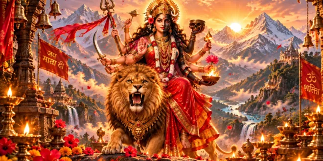 Goddess Durga and Goddess Kali as a single form