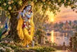 भगवान श्री कृष्ण कुंजबिहारी की मनमोहक त्रिभंग मुद्रा Aarti Kunj Bihari Ki के लिए