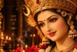 माँ दुर्गा का सुंदर चेहरा और जय माता दी devotional image