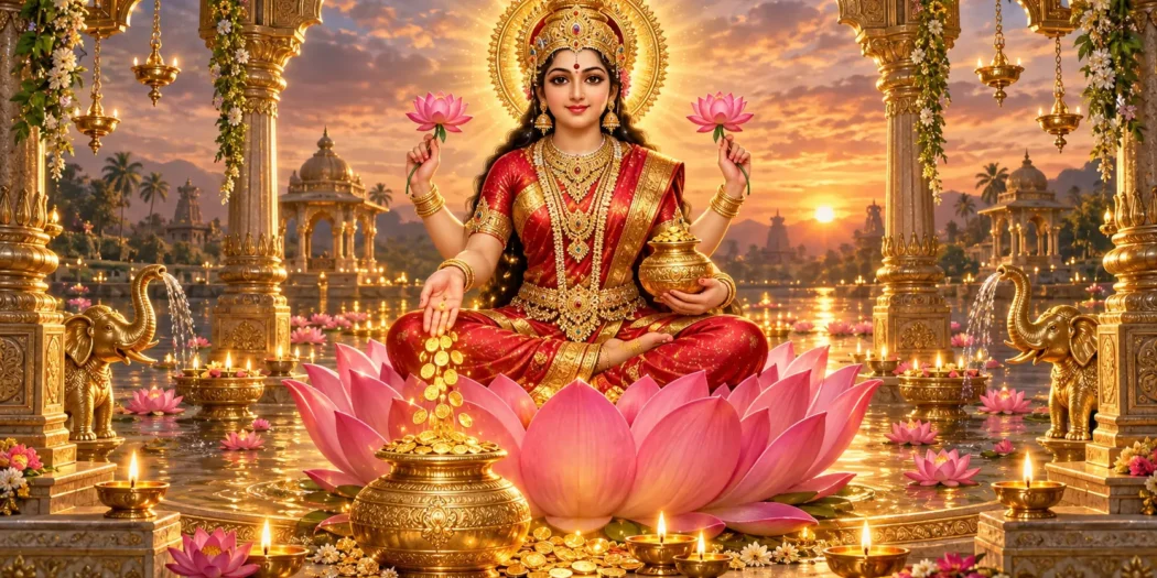 ॐ जय लक्ष्मी माता: धन, ऐश्वर्य और सौभाग्य प्रदाता भगवती महालक्ष्मी का पावन स्वरूप।