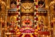 Divine idol of Lord Salasar Balaji with beard mustache and sacred akhand dhuna