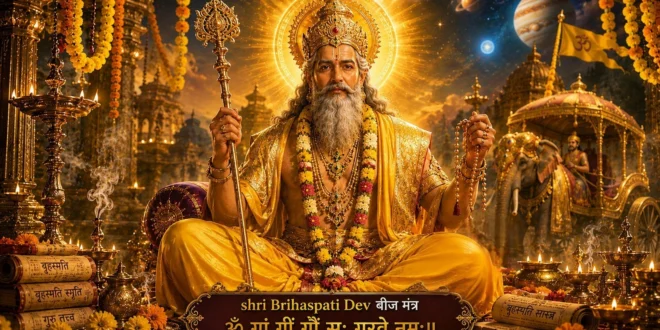 Shri Brihaspati Dev Chalisa Featured Banner Image in Hindi