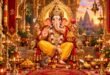 श्री गणेश चालीसा - विघ्नहर्ता भगवान श्री गणेश दिव्य स्वरूप में