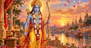 श्री रामचन्द्र जी की स्तुति - धनुर्धारी प्रभु श्री रामचन्द्र जी का दिव्य व करुणामयी स्वरूप