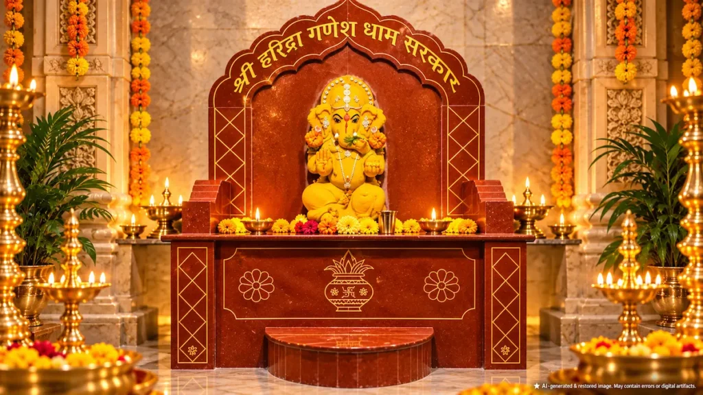 AI-restored Haridra Ganesh Aarti Temple